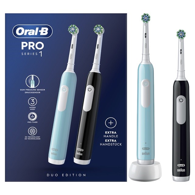 Četkice za zube BRAUN Oral-B pro Series 1 Duo Pack, plava i crna-0