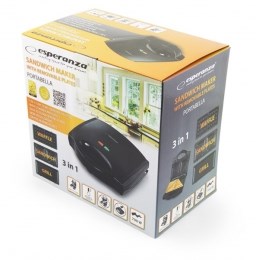 Sendvič toster ESPERANZA EKT006K (700 W) crni-3