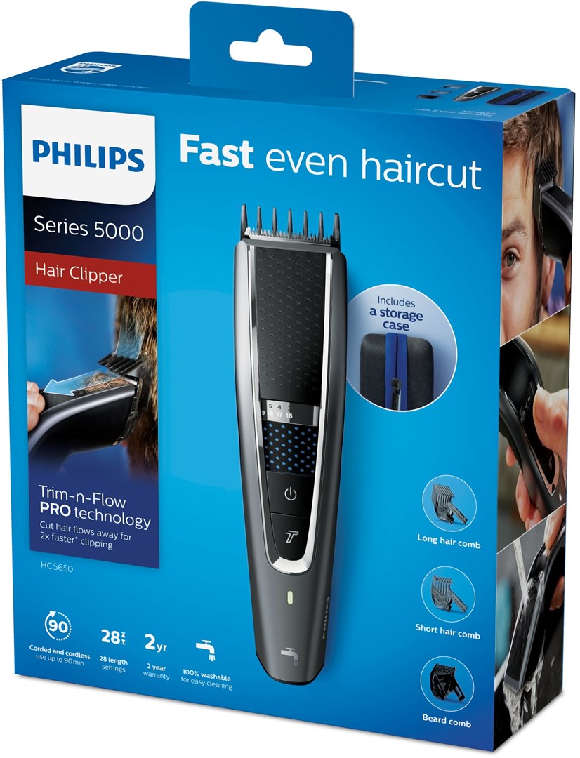 Trimer za kosu PHILIPS 5000 series HC5650/15 crno-srebrna-1