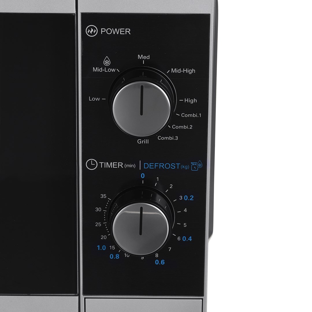 Mikrovalna pećnica SHARP Home Appliances YC-MG01E-S (samostojeća, kombinirana, 20 L, 800 W) crna, siva-3