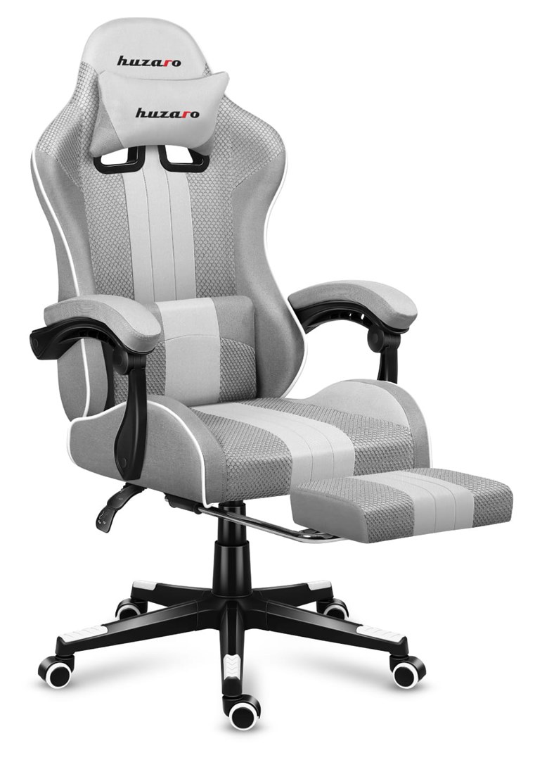 Gaming stolica HUZARO FORCE 4.7 sivo-bijela-3