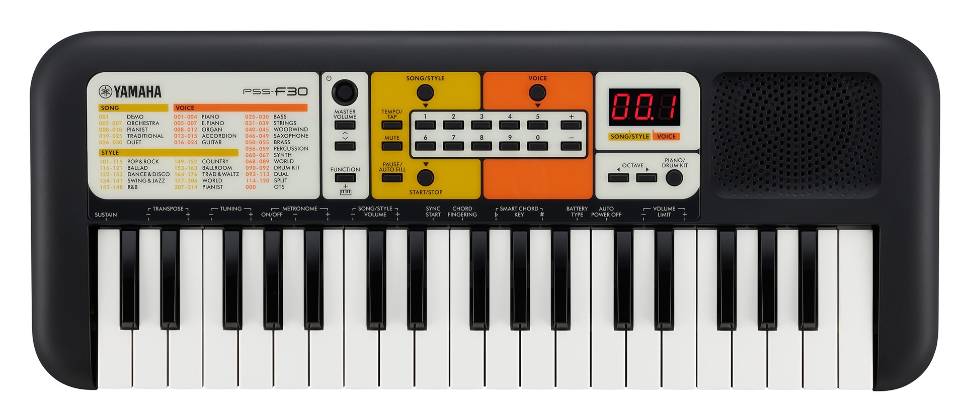 Digitalni synthesizer YAMAHA PSS-F30 37 crna boja-0