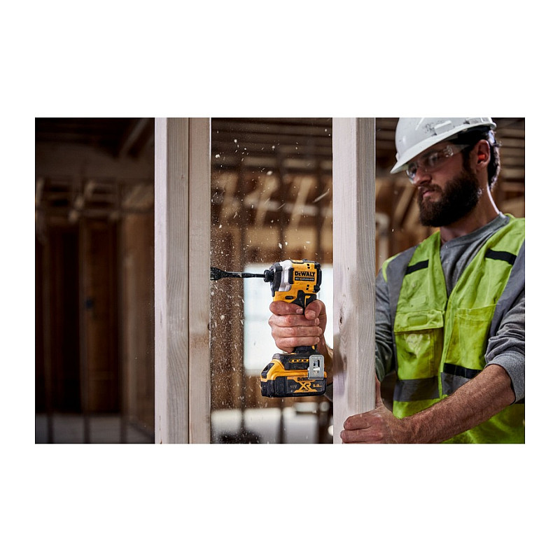Odvrtač/udarni odvrtač DEWALT DCF850N-XJ (1/4", 18V) crni žuti-8