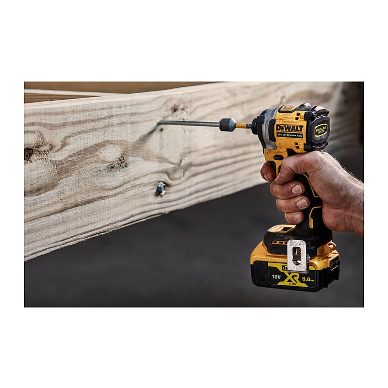 Odvrtač/udarni odvrtač DEWALT DCF850N-XJ (1/4", 18V) crni žuti-12