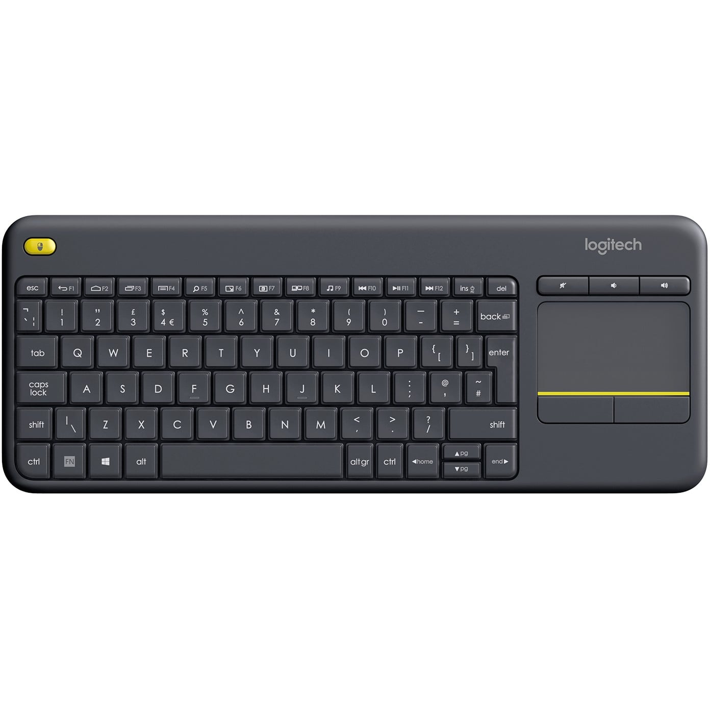 Logitech K400 Plus keyboard RF Wireless Dutch crna – internacionalna non HR tipkovnica-8