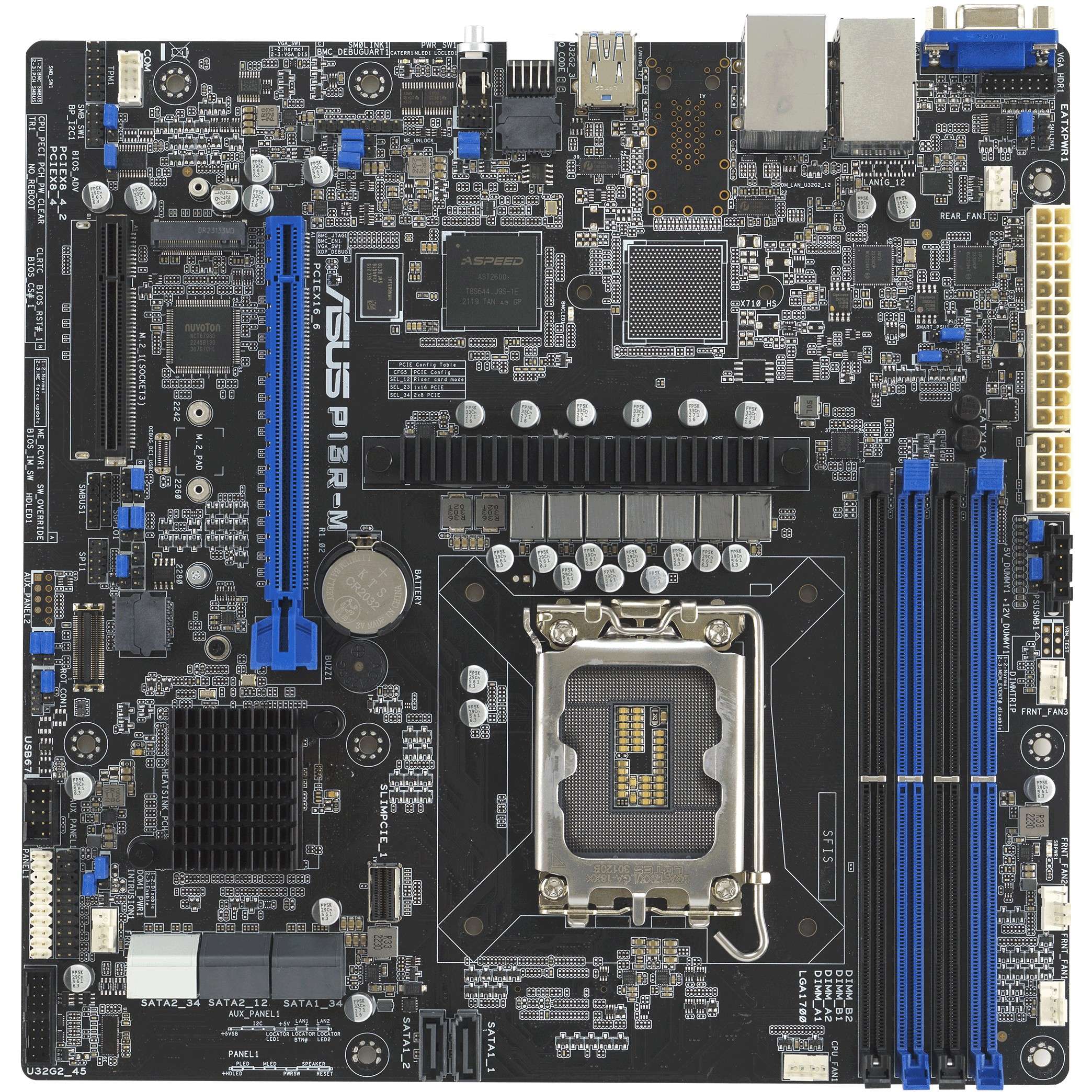Mainboard ASUS P13R-M micro ATX Socket LGA1700 Intel C262-0