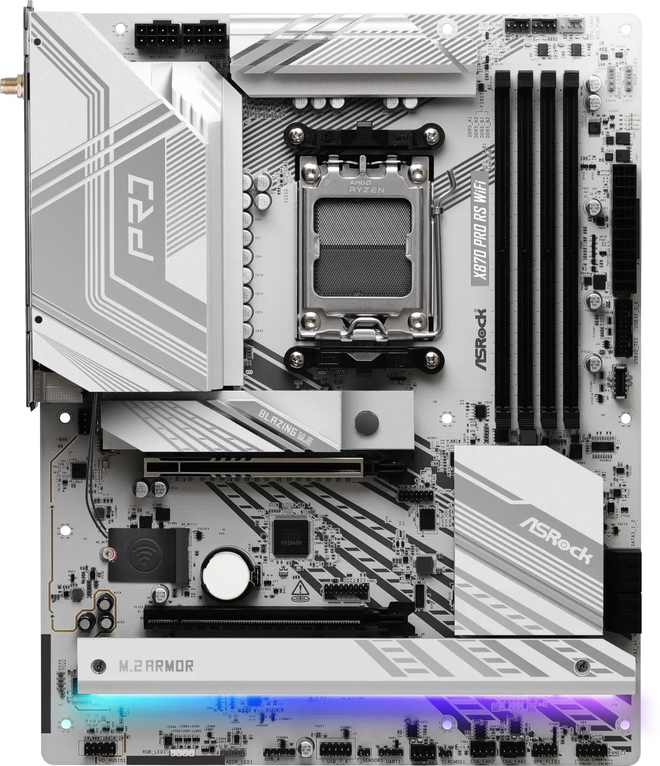 Matična ploča ASROCK X870 Pro RS WiFi (Socket AM5, AMD X870, DDR5 SDRAM, 2.5 Gigabit Ethernet, Wi-Fi 7, USB4, USB-C 3.2 Gen 2x2)-7