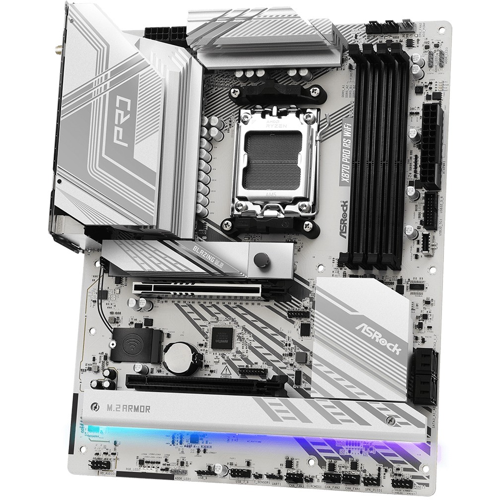 Matična ploča ASROCK X870 Pro RS WiFi (Socket AM5, AMD X870, DDR5 SDRAM, 2.5 Gigabit Ethernet, Wi-Fi 7, USB4, USB-C 3.2 Gen 2x2)-4