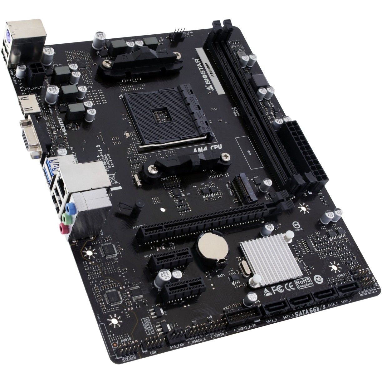 Ploča glavna BIOSTAR A520MHP micro ATX (Socket AM4, AMD A520, 64 GB RAM, 4 SATA III, HDMI, USB 3.2)-2