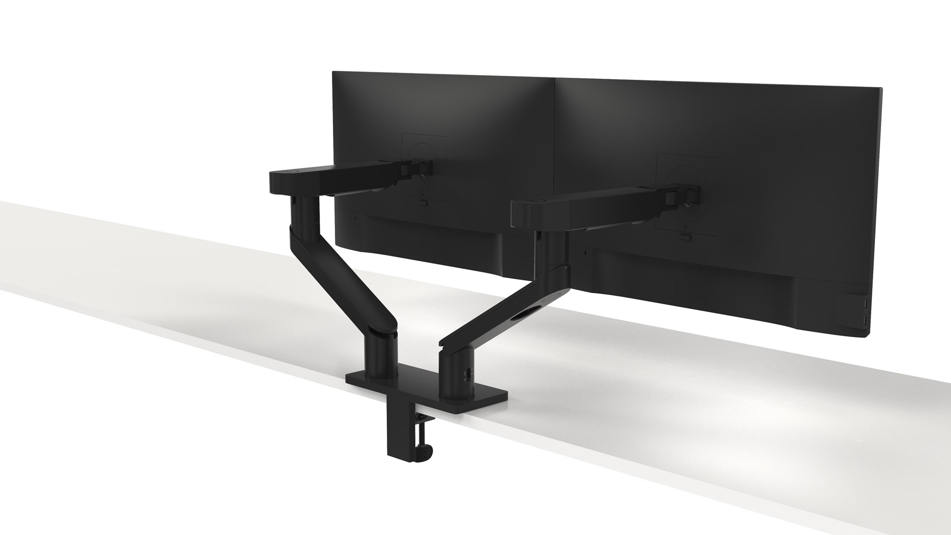 Držač monitora DELL Dual Monitor Arm MDA20 (podržava 2 monitora, crna boja)-15