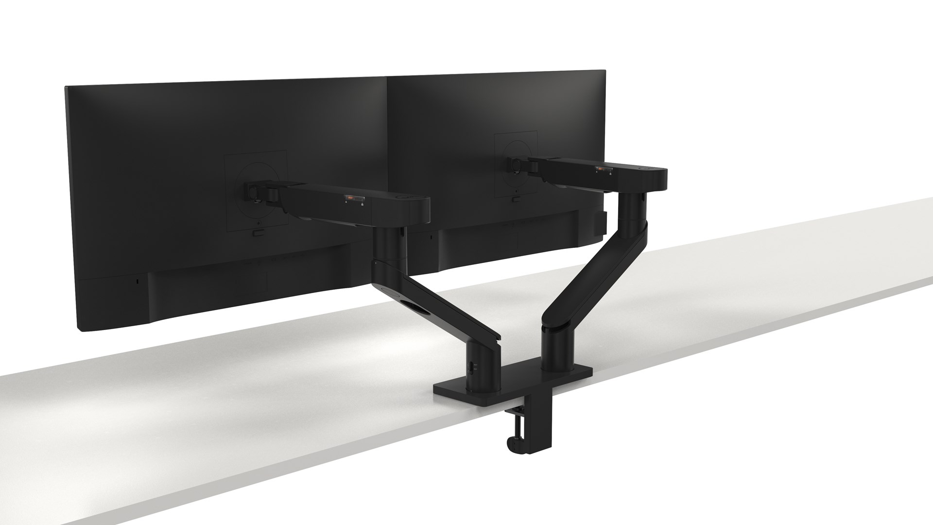Držač monitora DELL Dual Monitor Arm MDA20 (podržava 2 monitora, crna boja)-2