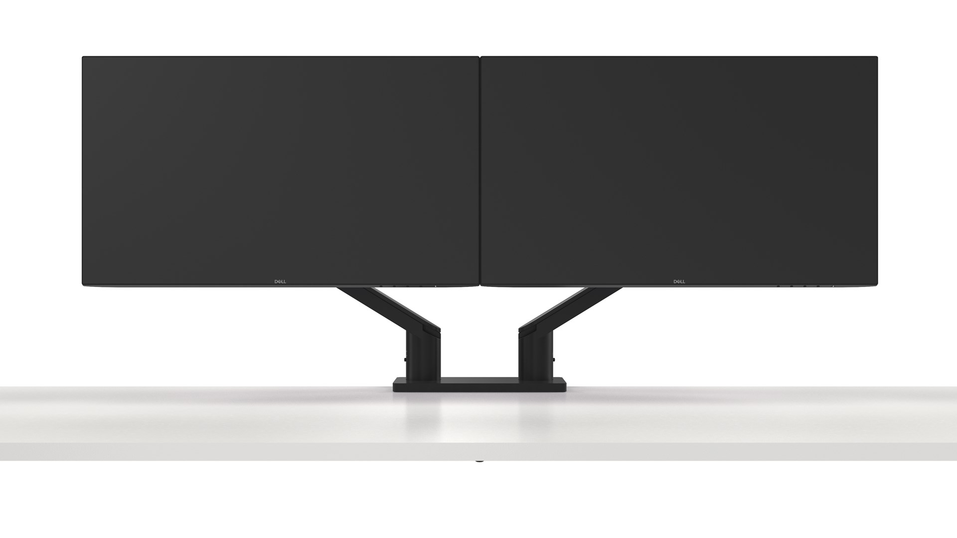 Držač monitora DELL Dual Monitor Arm MDA20 (podržava 2 monitora, crna boja)-17