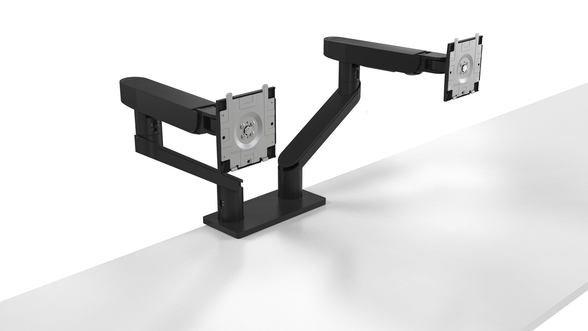 Držač monitora DELL Dual Monitor Arm MDA20 (podržava 2 monitora, crna boja)-10