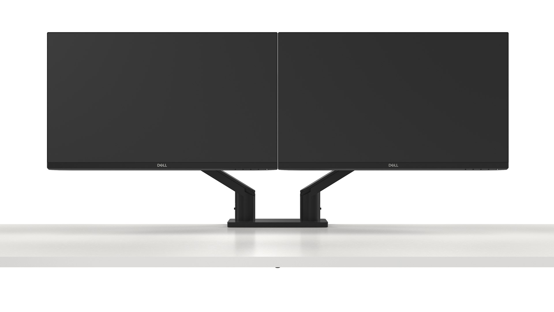 Držač monitora DELL Dual Monitor Arm MDA20 (podržava 2 monitora, crna boja)-12
