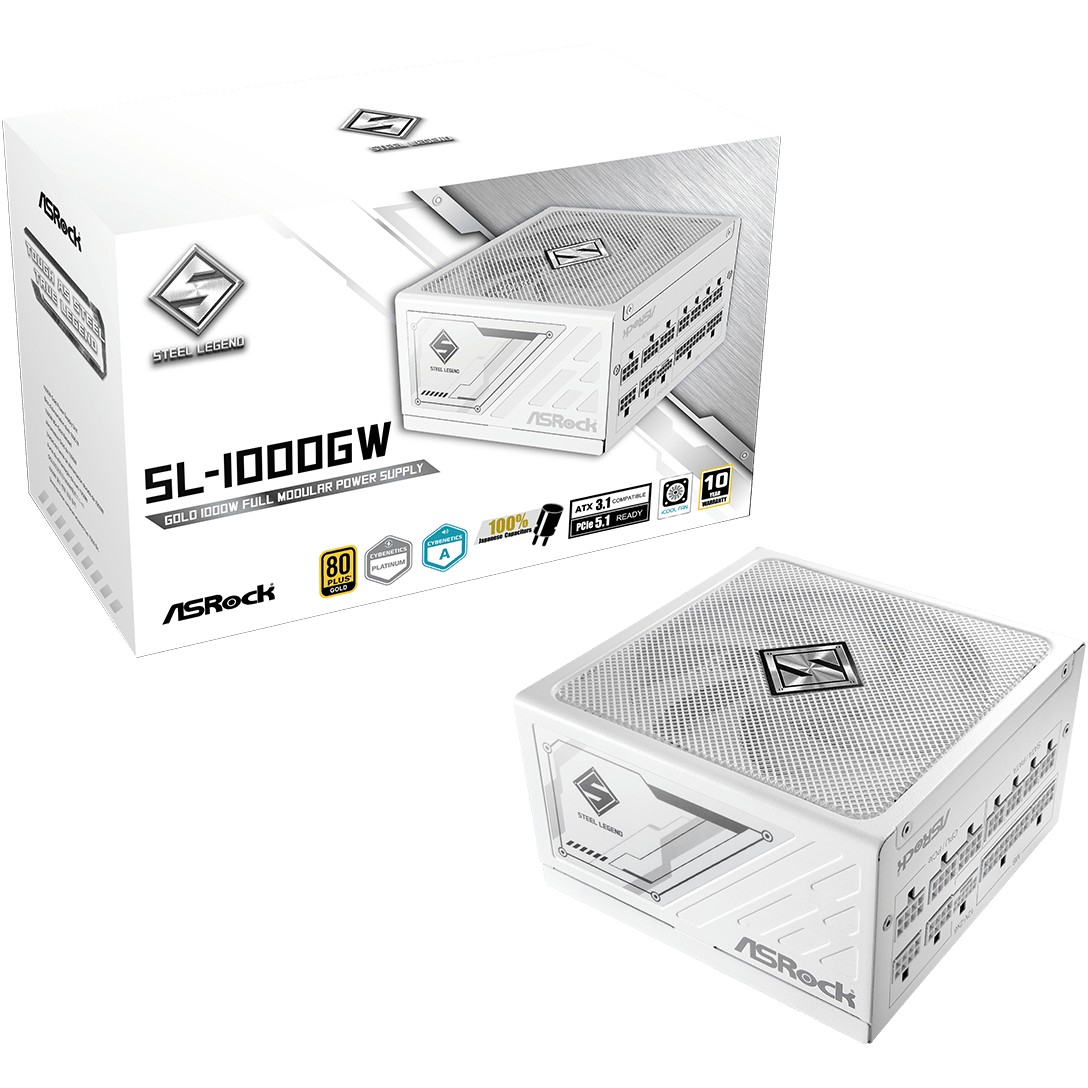 Napajanje ASROCK STEEL LEGEND 1000W White 80 Plus Gold-0