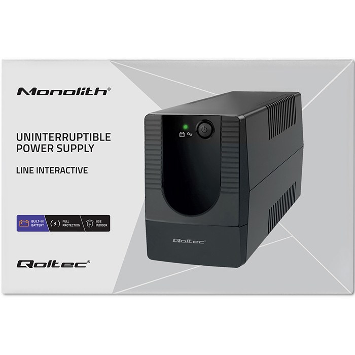 UPS QOLTEC 53773 Line-Interactive 0.85 kVA 480 W 1 AC outlet-4