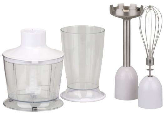 Štapni blender BLAUPUNKT HBD801WH (1000 W, četverostruki nož s titanom, regulacija brzine, set dodataka)-2