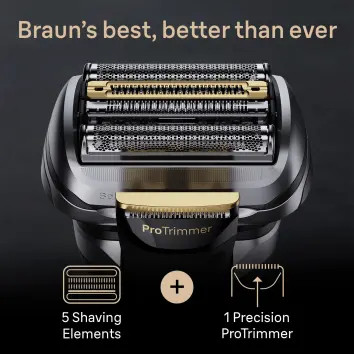 Brijač s trimerom BRAUN Series 9 Pro+ 9565cc (Metalik, Wet & Dry Foil)-2