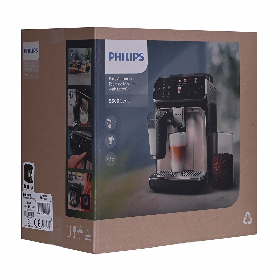 Aparat za kavu PHILIPS EP5541/50 5500 SERIES LatteGo (1,8 l, 15 bar, mlaznica za mlijeko, crni)-19
