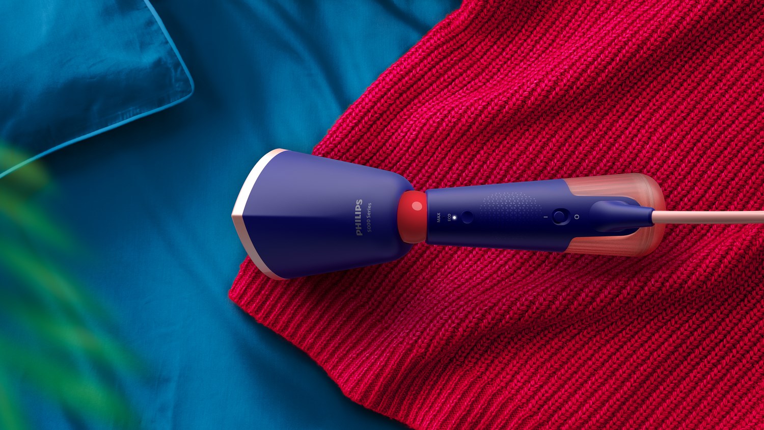 Handheld garment steamer PHILIPS 5000 series (ergonomic design, continuous steam, removable water tank, vertical & horizontal steam function, water tank capacity 0.2 L, safe for all fabrics, cord length 2 m, continuous steam performance 24 g/min)-6