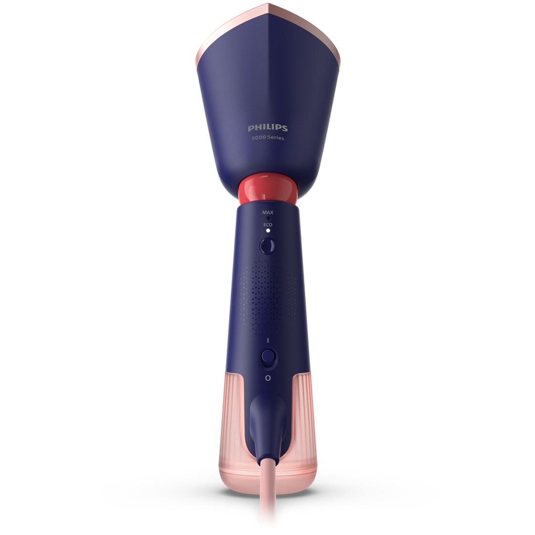 Handheld garment steamer PHILIPS 5000 series (ergonomic design, continuous steam, removable water tank, vertical & horizontal steam function, water tank capacity 0.2 L, safe for all fabrics, cord length 2 m, continuous steam performance 24 g/min)-2