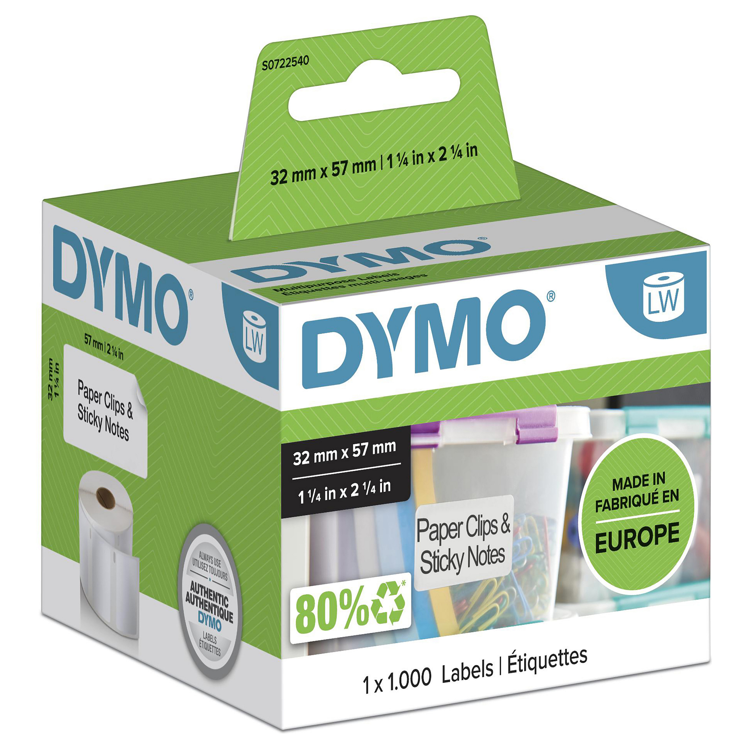 Naljepnice DYMO S0722540 višenamjenske (57 x 32 mm, 1000 kom)-0