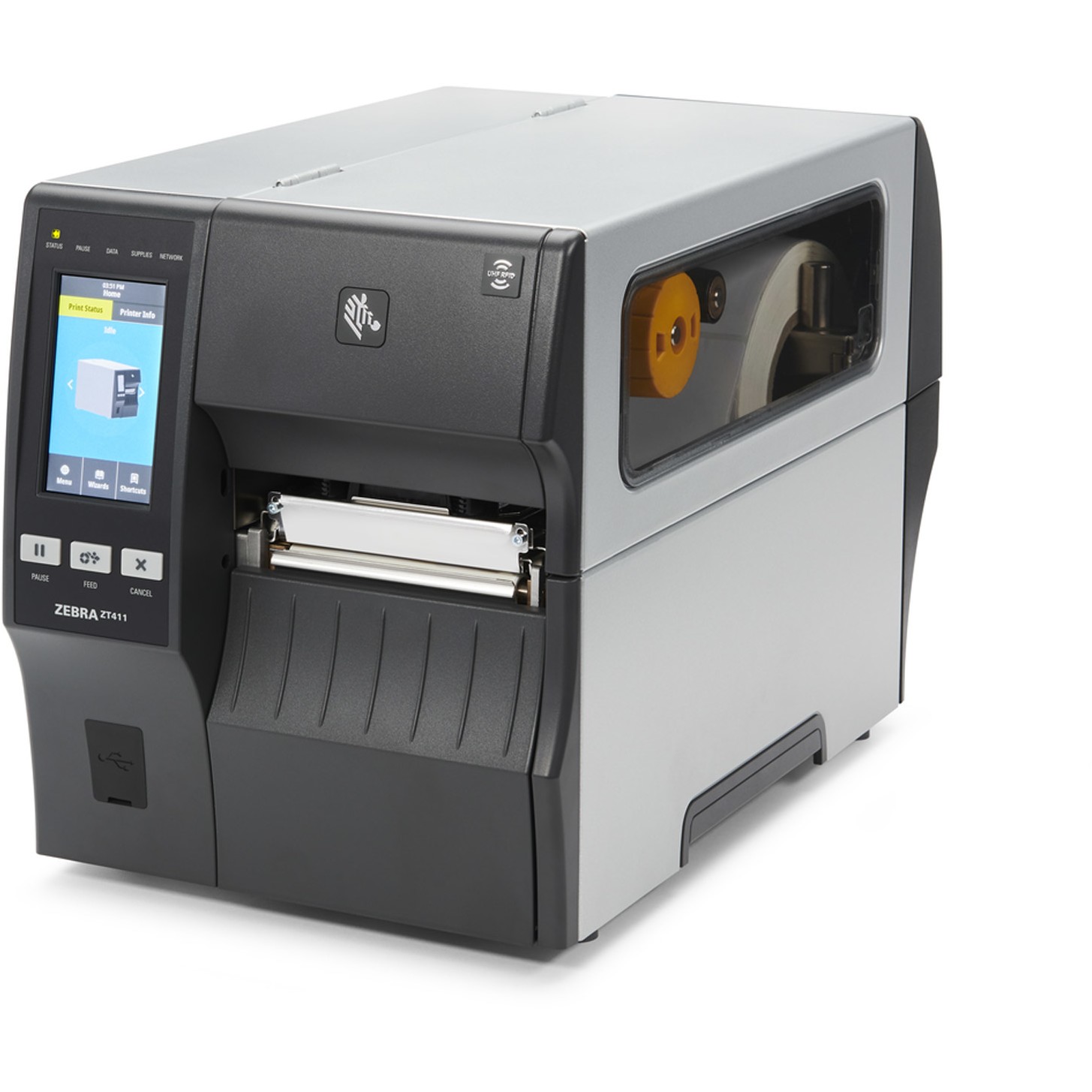 POS printer ZEBRA ZT411 203 x 203 DPI Wired & bežični (256 GB RAM, 512 MB Flash, AC, 2.4 ips, crna boja)-0