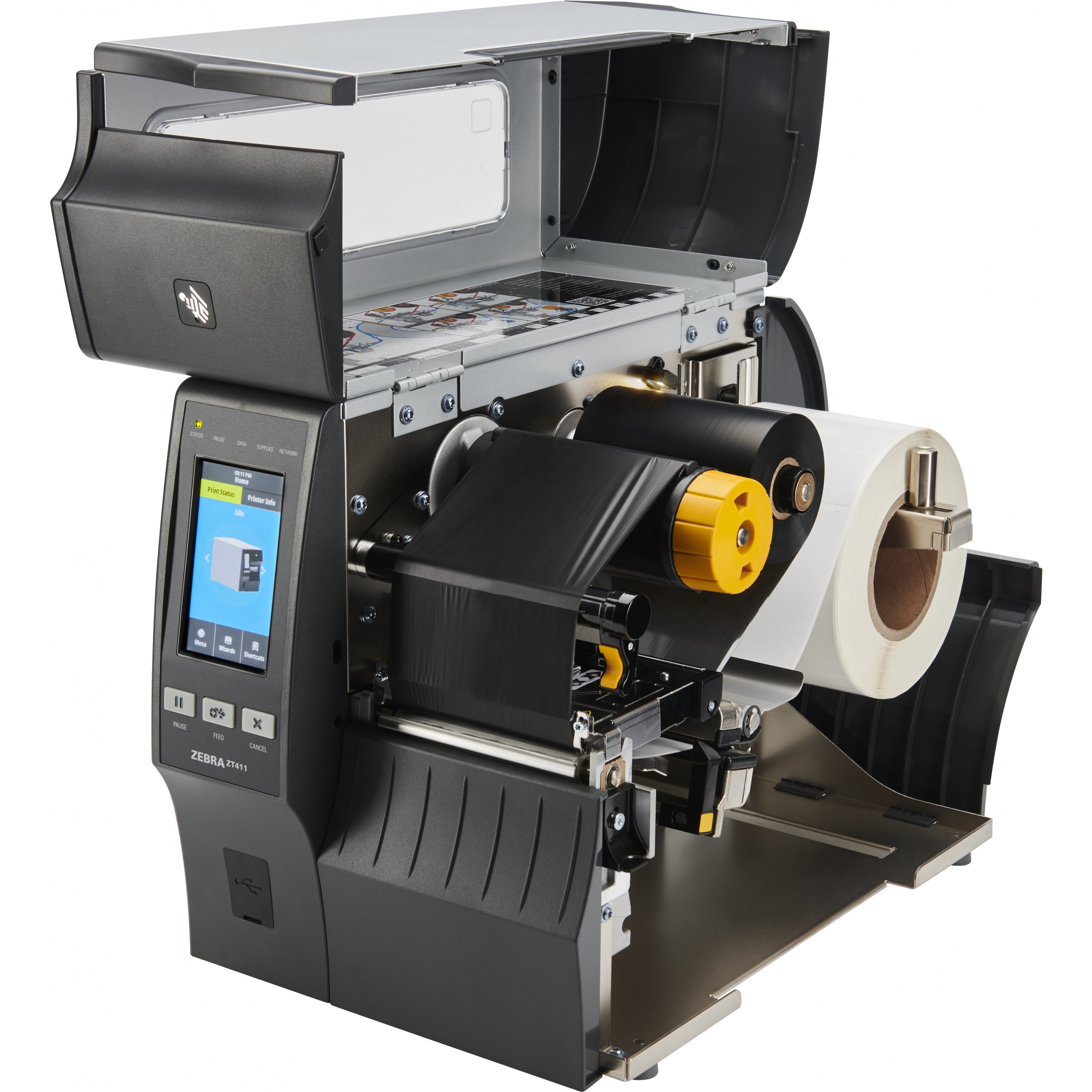 POS printer ZEBRA ZT411 203 x 203 DPI Wired & bežični (256 GB RAM, 512 MB Flash, AC, 2.4 ips, crna boja)-1