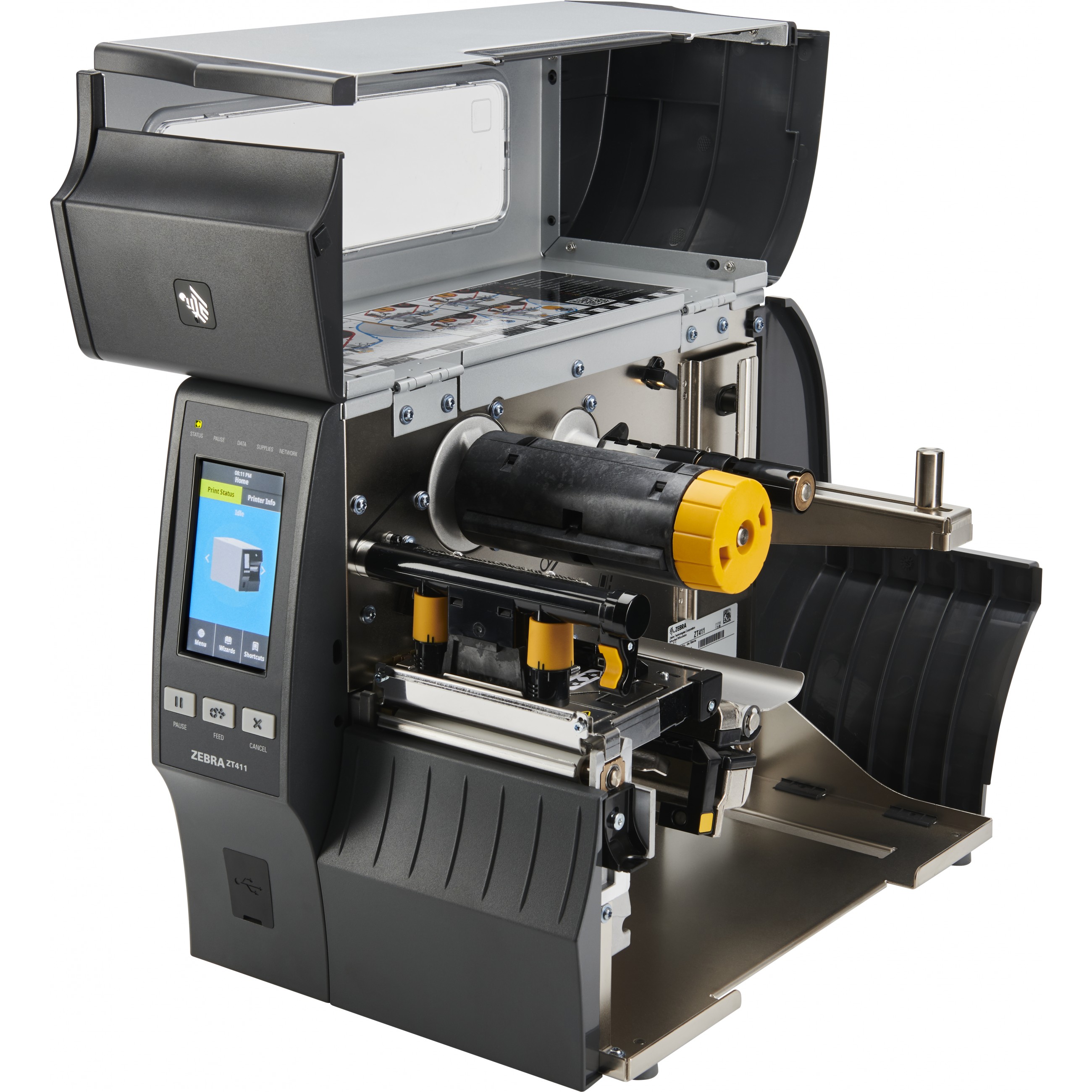 POS printer ZEBRA ZT411 203 x 203 DPI Wired & bežični (256 GB RAM, 512 MB Flash, AC, 2.4 ips, crna boja)-2