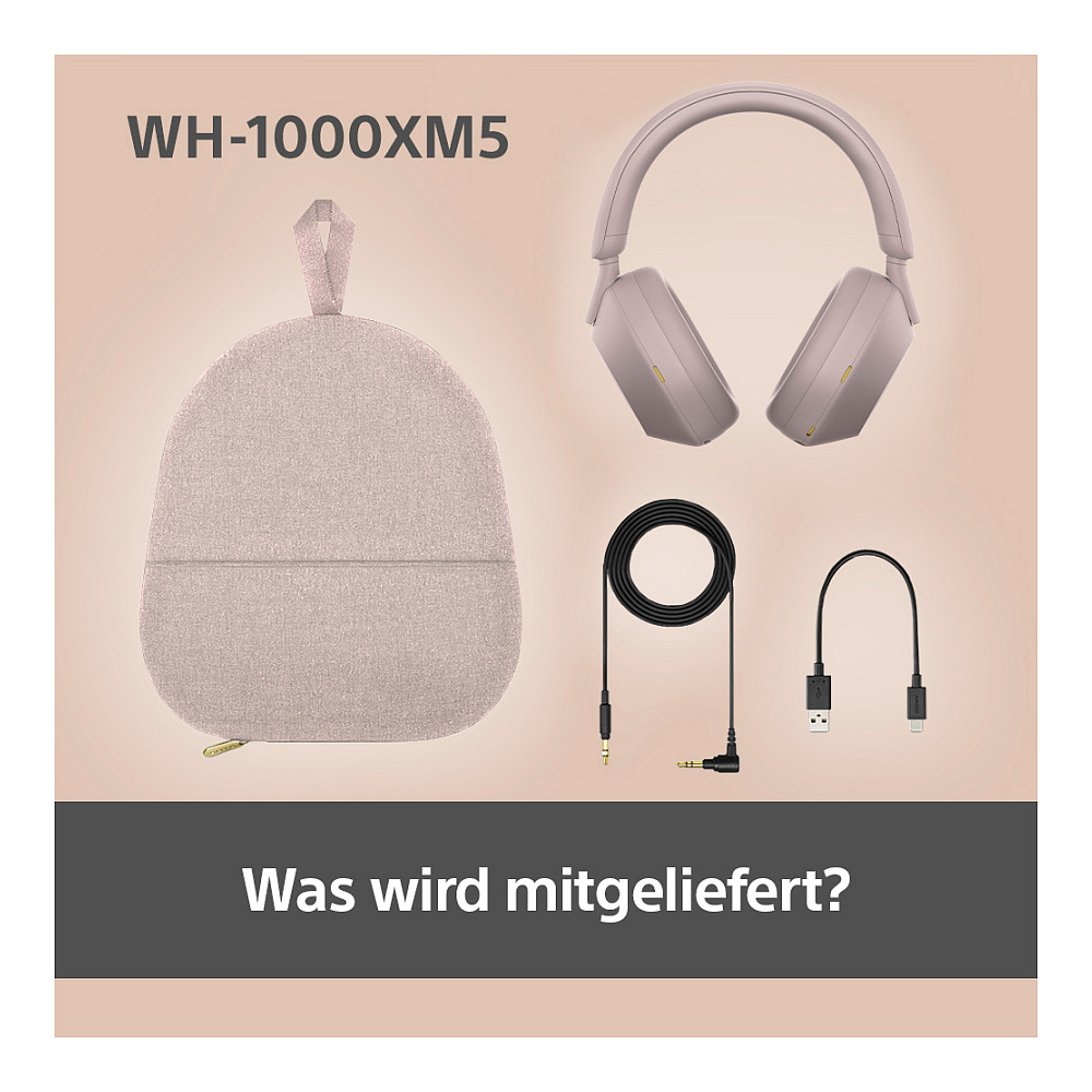 Slušalice SONY WH-1000XM5 Over-Ear ružičaste (ANC, bežične)-9