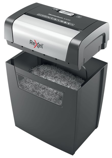 Uništavač papira REXEL Momentum X308 (particle-cut shredding, sigurnosna razina P-3, kapacitet košare 15 L, kapacitet rezanja 8 listova)-2