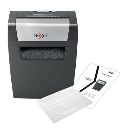 Uništavač papira REXEL Momentum X308 (particle-cut shredding, sigurnosna razina P-3, kapacitet košare 15 L, kapacitet rezanja 8 listova)-7