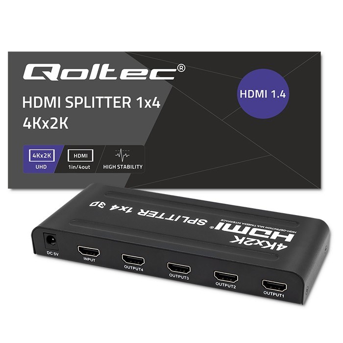HDMI Splitter QOLTEC 51798 Active 4 x HDMI 4K x 2K-11