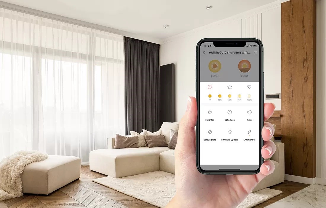 Yeelight YLDP004 W1 GU10 Wi-Fi dimmable smart bulb 4 pieces-3