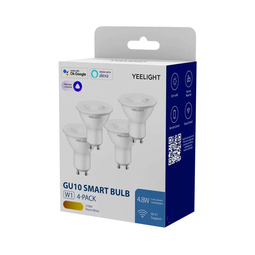 Yeelight YLDP004 W1 GU10 Wi-Fi dimmable smart bulb 4 pieces-5