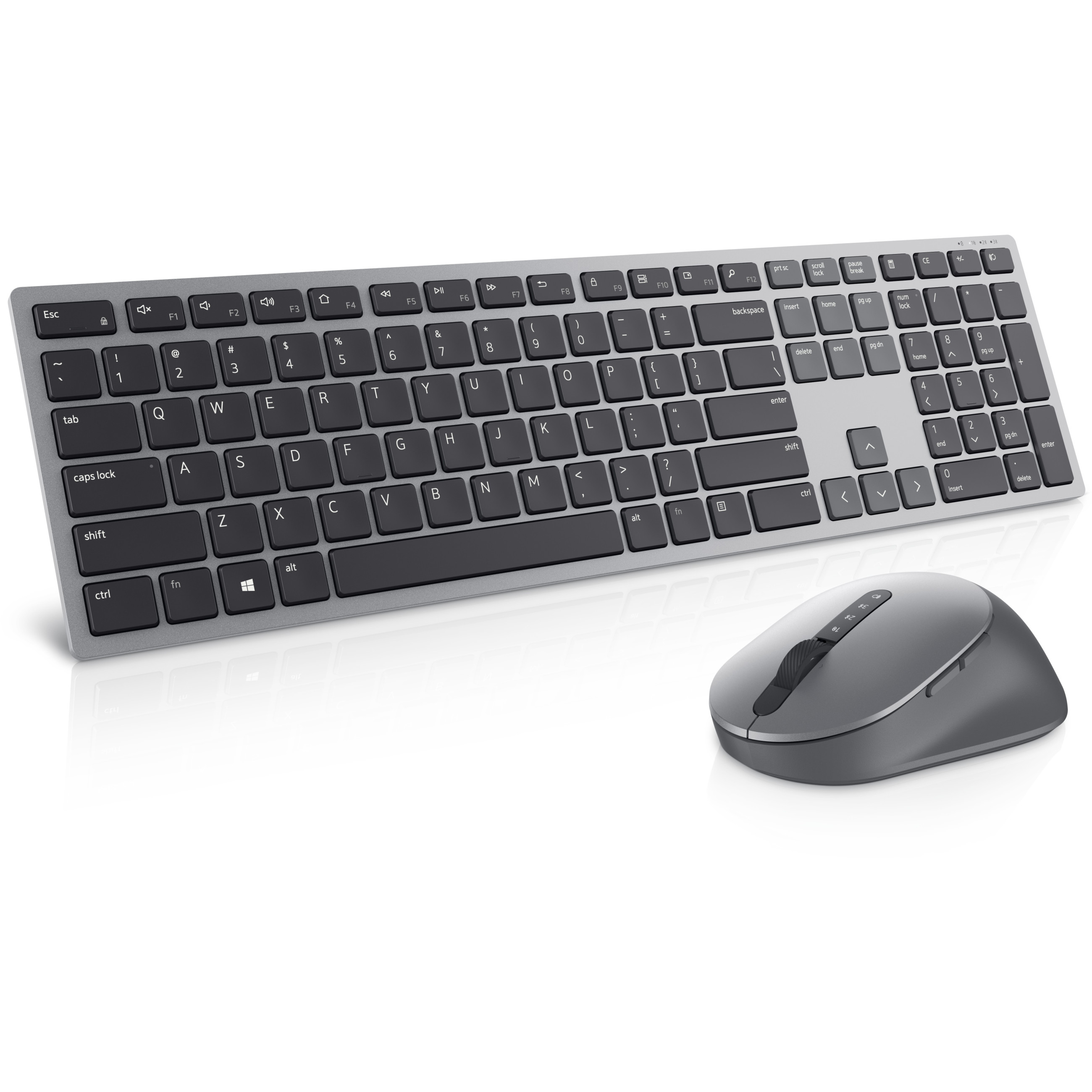 Tipkovnica DELL KM7321W RF bežični + Bluetooth QWERTY US International sivi, titan – internacionalna non HR tipkovnica-22