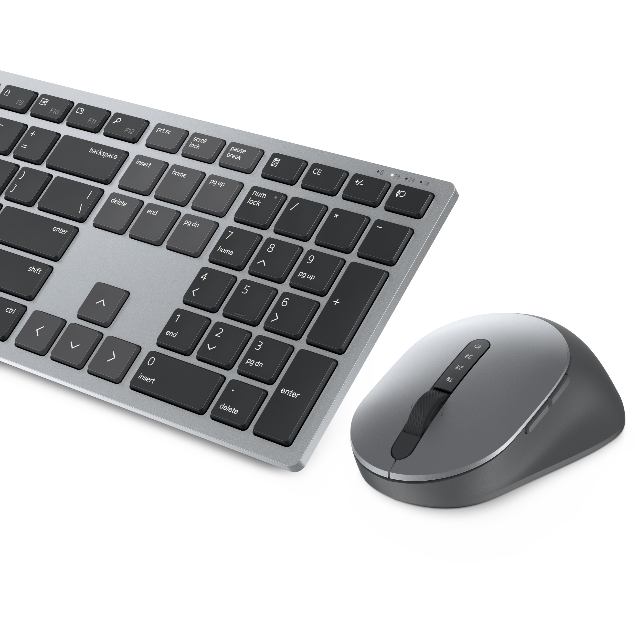 Tipkovnica DELL KM7321W RF bežični + Bluetooth QWERTY US International sivi, titan – internacionalna non HR tipkovnica-24