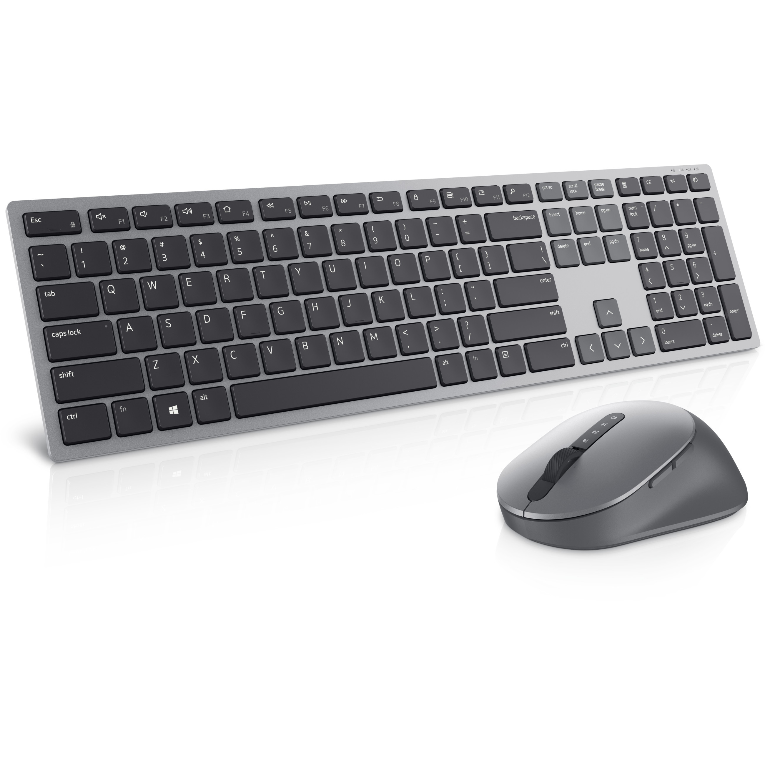 Tipkovnica DELL KM7321W RF bežični + Bluetooth QWERTY US International sivi, titan – internacionalna non HR tipkovnica-33
