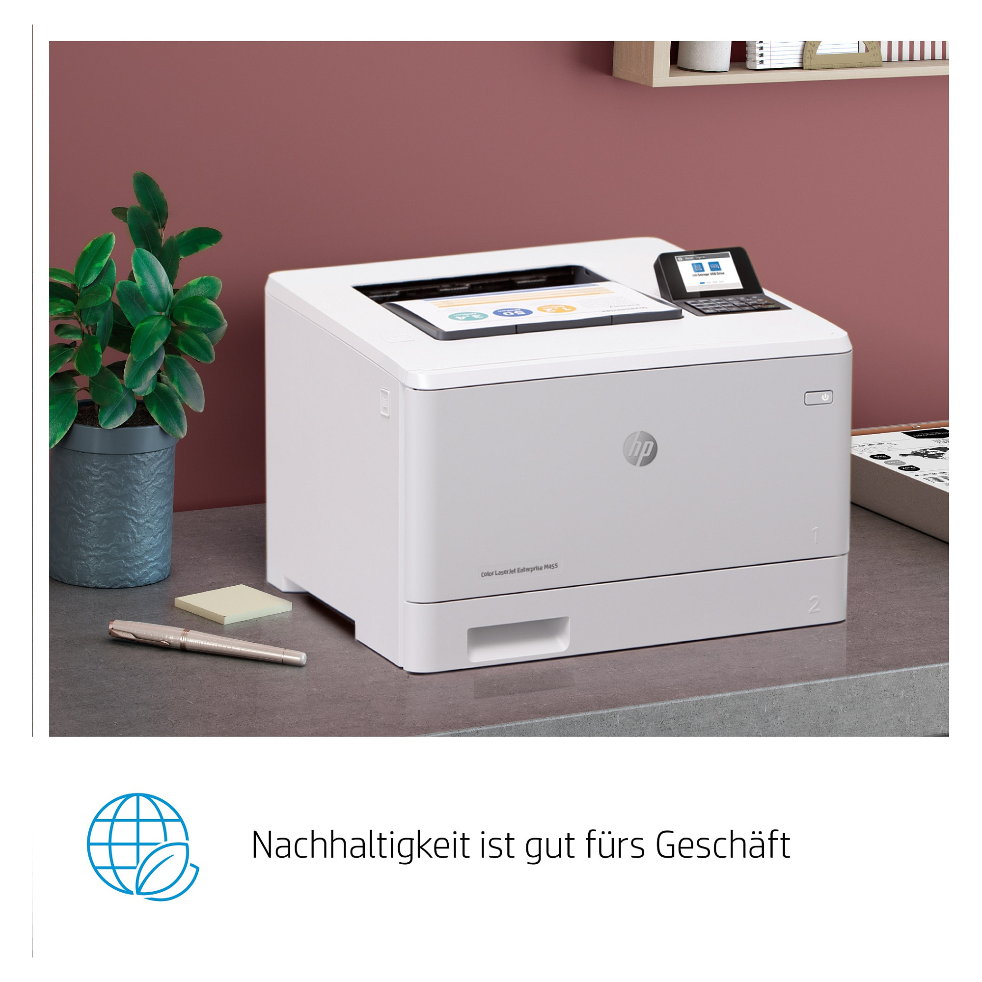 HP Color LaserJet Enterprise M455dn (Maksimalni mjesečni ciklus 55000 stranica, Rezolucija 600 x 600 DPI, Wi-Fi Direct, Ethernet LAN, LCD zaslon)-8
