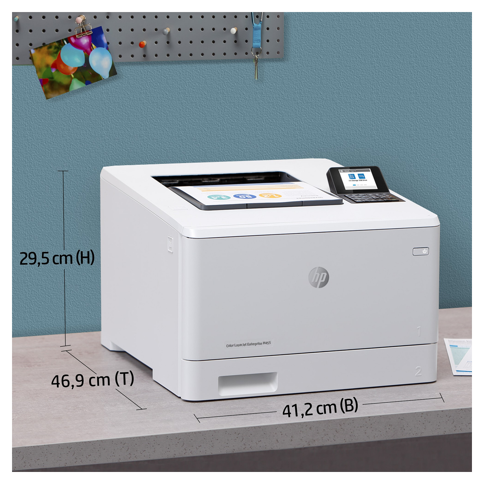 HP Color LaserJet Enterprise M455dn (Maksimalni mjesečni ciklus 55000 stranica, Rezolucija 600 x 600 DPI, Wi-Fi Direct, Ethernet LAN, LCD zaslon)-16