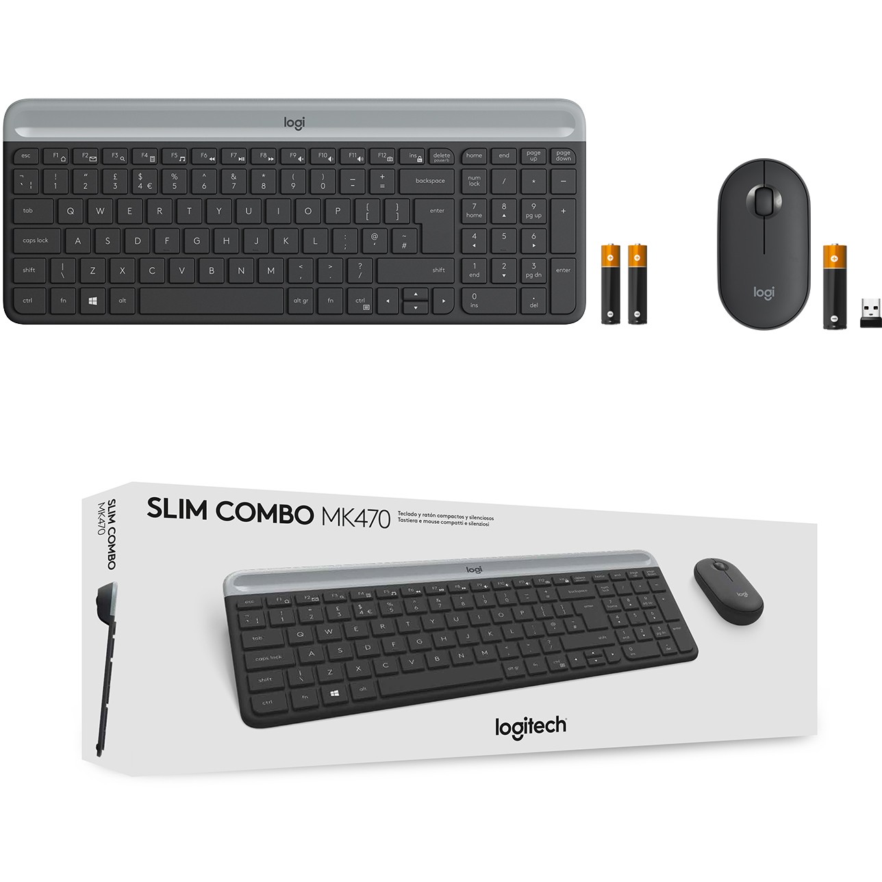 Set tipkovnice i miša LOGITECH MK470 Slim Combo – internacionalna non HR tipkovnica-8