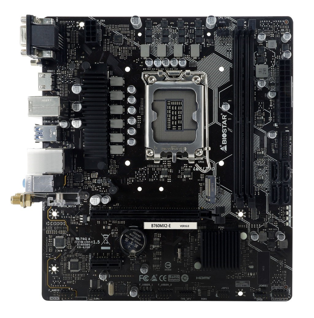 Matična ploča BIOSTAR B760MX2-E D4 (Intel B760, LGA 1700, micro ATX)-1