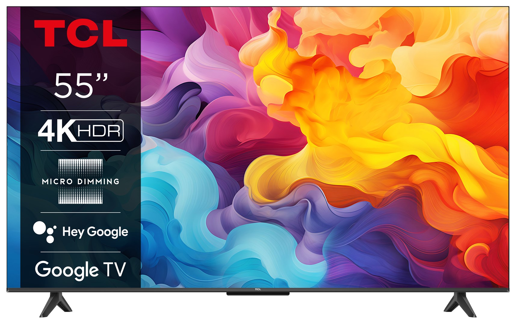TV TCL LED 55P655 Google TV (140 cm, 4K Ultra HD, PPI 2400, HDR10, Dolby Audio, Smart TV, DVB-T2/C/S2)-0