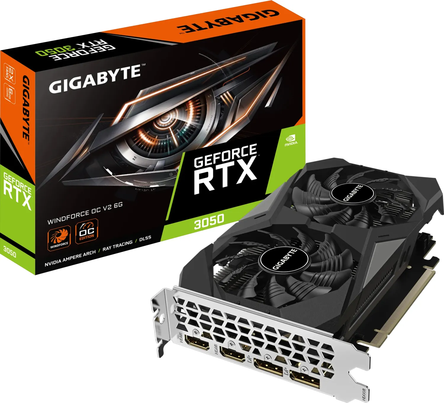 Grafička kartica GIGABYTE GeForce RTX 3050 WINDFORCE OC 6GB (6 GB GDDR6, 14000 MHz, DirectX 12 Ultimate, PCI Express 4.0, HDMI 2.1)-4
