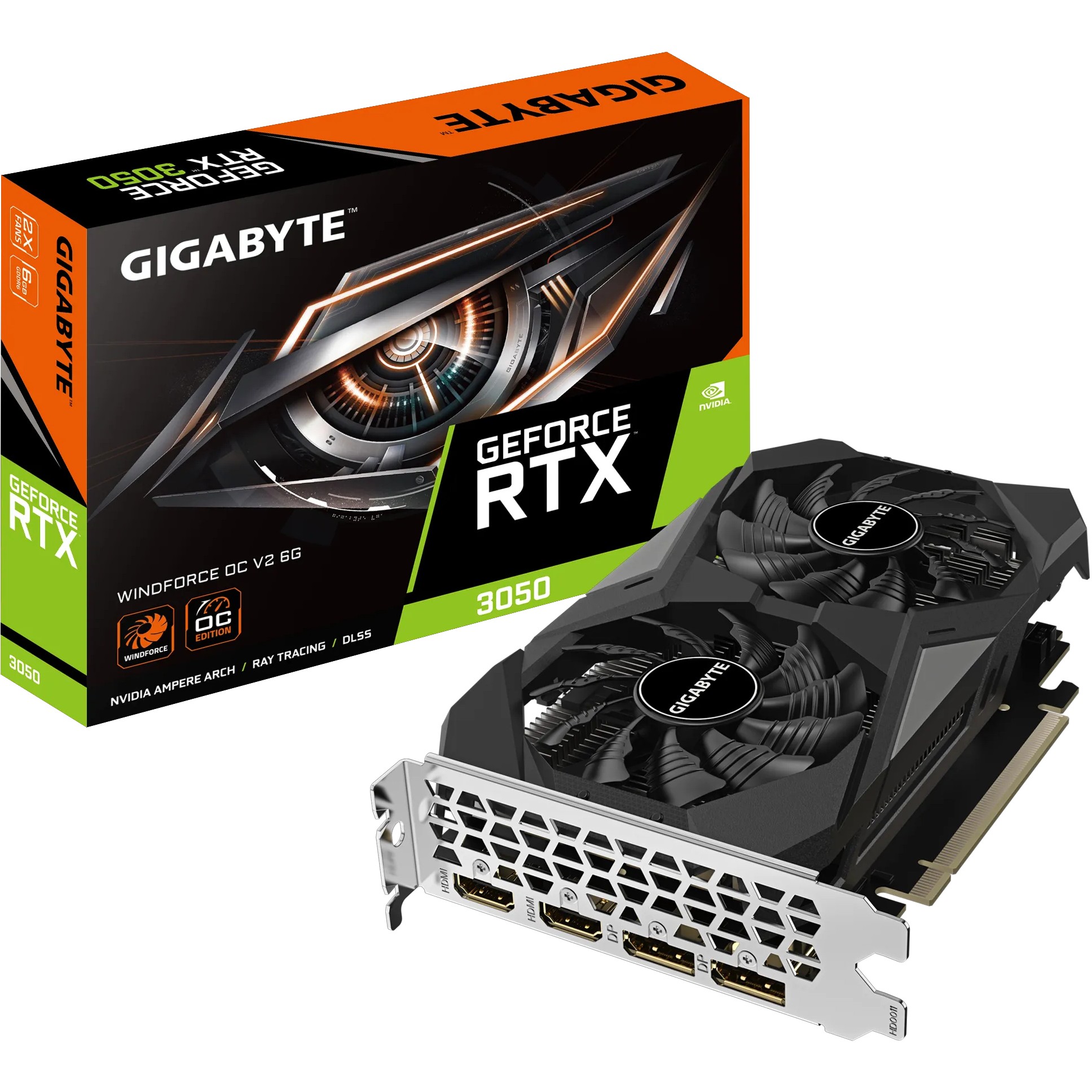 Grafička kartica GIGABYTE GeForce RTX 3050 WINDFORCE OC 6GB (6 GB GDDR6, 14000 MHz, DirectX 12 Ultimate, PCI Express 4.0, HDMI 2.1)-13
