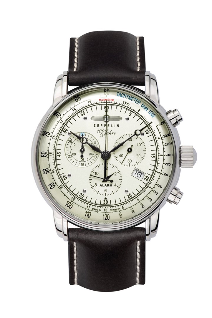 Ručni sat ZEPPELIN 100 Jahre 8680-3 (42mm, kronograf, alarm, 5 ATM)-0