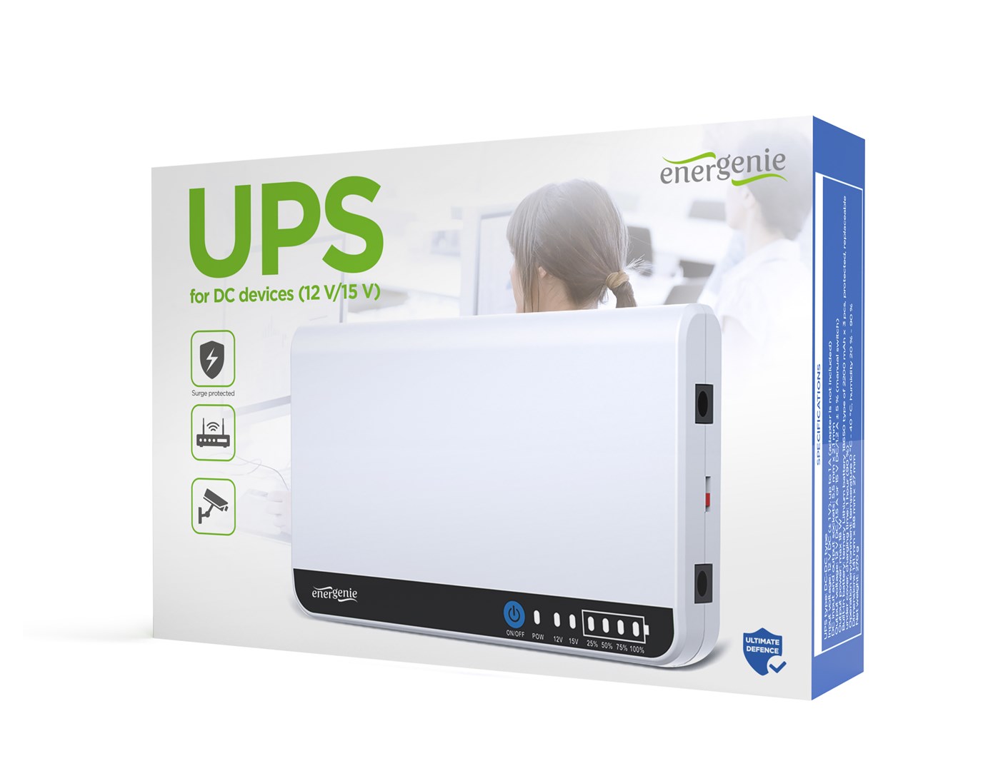 Gembird EG-UPS-DC18 UPS for DC devices, 12 or 15 V, 18 W, white-0