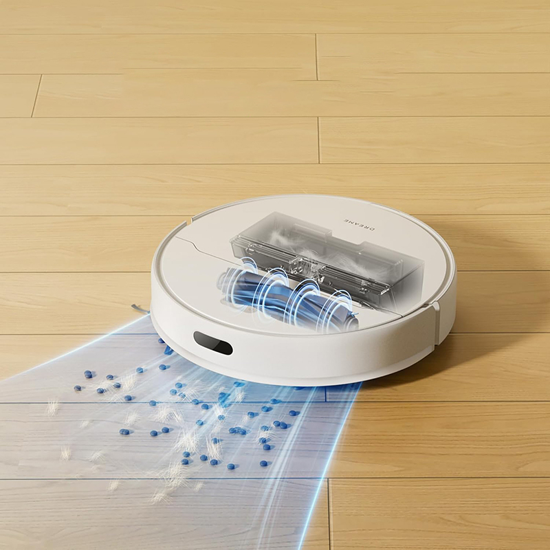 Robot usisavač DREAME D9 Max Gen 2 (6000 Pa, LiDAR, mokro i suho, do 285 min, bijela boja)-1