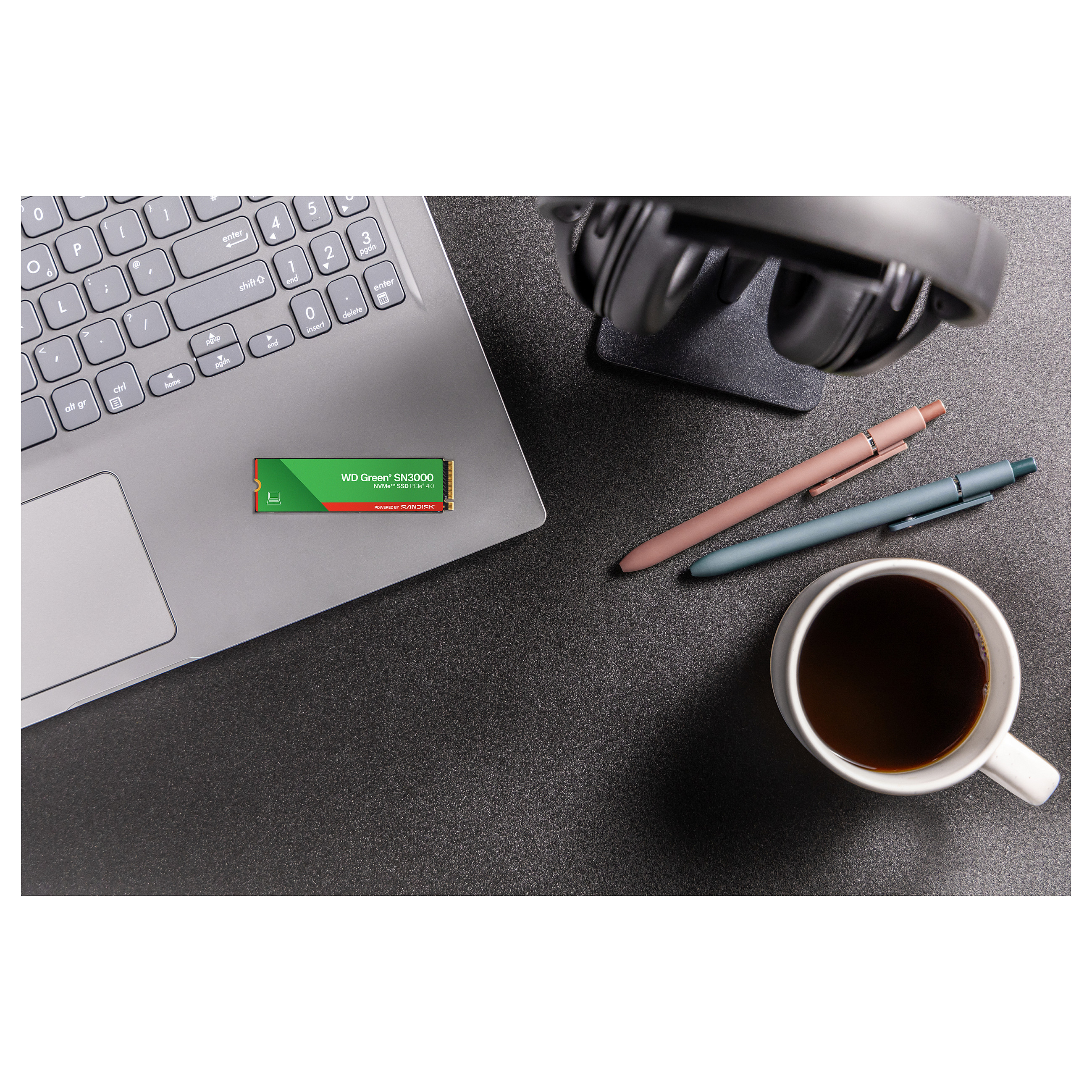 SSD WESTERN DIGITAL Dysk SSD WD Green SN3000 500GB M.2 NVMe (kapacitet 512 GB, čitanje 5000 MB/s, pisanje 4200 MB/s, PCIe 4.0, M.2 2280)-8