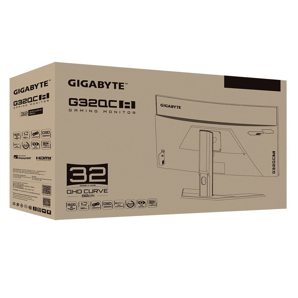 Gigabyte G32QC A computer monitor 80 cm (31.5") 2560 x 1440 pixels 2K Ultra HD LED Black-7